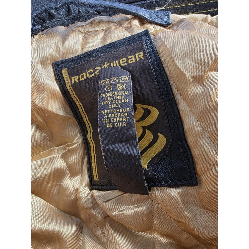 Vintage Rocawear La Familia Leather Jacket Size 3XL West Coast California Rare - Picture 5 of 15